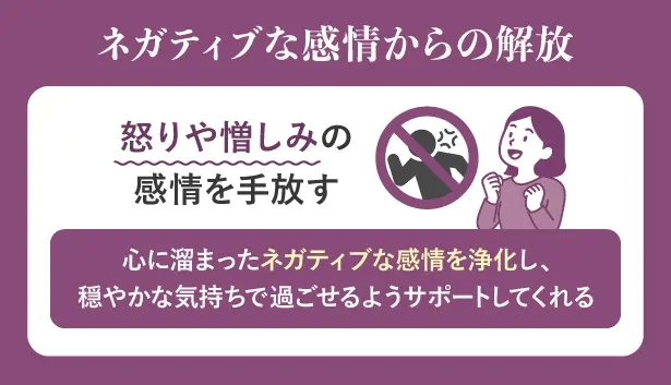 ネガティブな感情からの解放