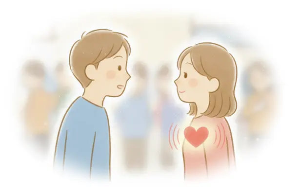 初めて会った時に衝撃が走る