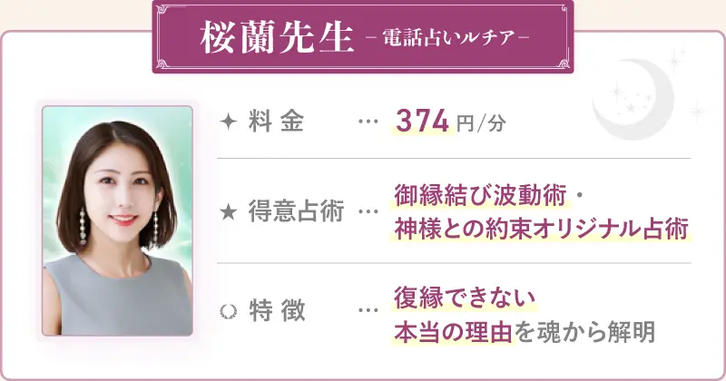 桜蘭先生_電話占いルチア