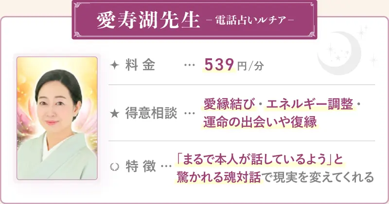 愛寿湖先生_電話占いルチア