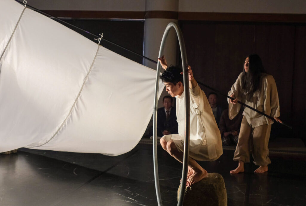 Ukimo-projectを善照寺本堂にて開催したときの様子